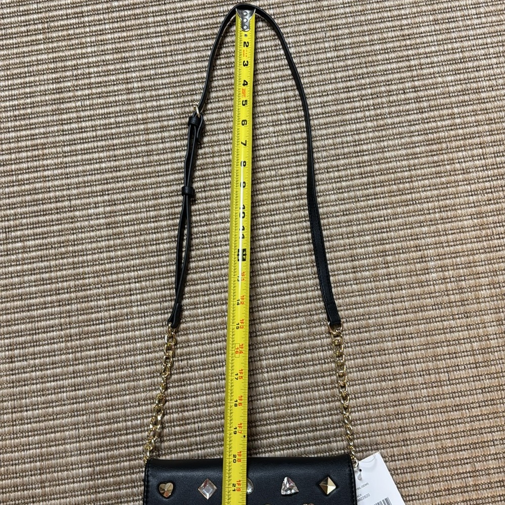 Luv Betsey Johnson Black Crossbody Purse - Picture 14 of 16